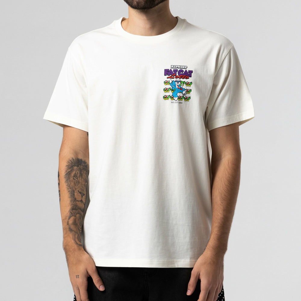 Ripndip Outlets | Fat Cat Tee (Bone)