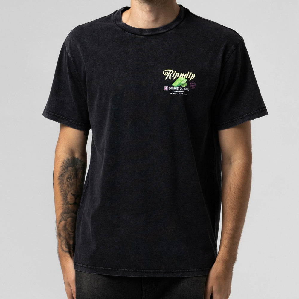 Ripndip Online Shop | Gourmet Cat Food Tee (Black Vintage Wash)