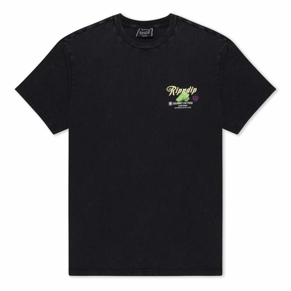Ripndip Online Shop | Gourmet Cat Food Tee (Black Vintage Wash)
