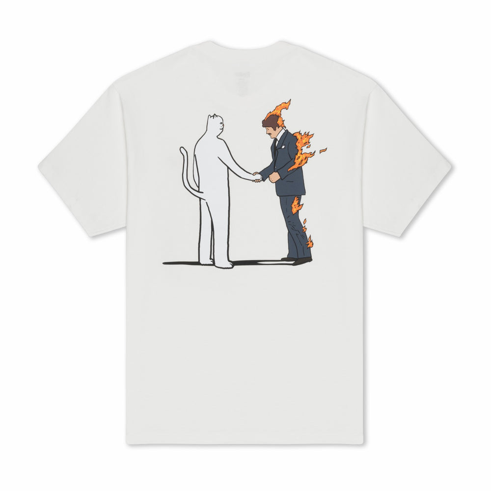 Ripndip Discount | Burn Tee (Bone)