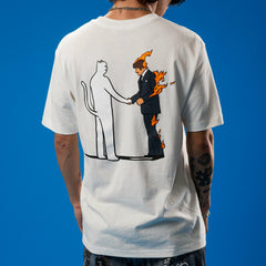 Ripndip Discount | Burn Tee (Bone)