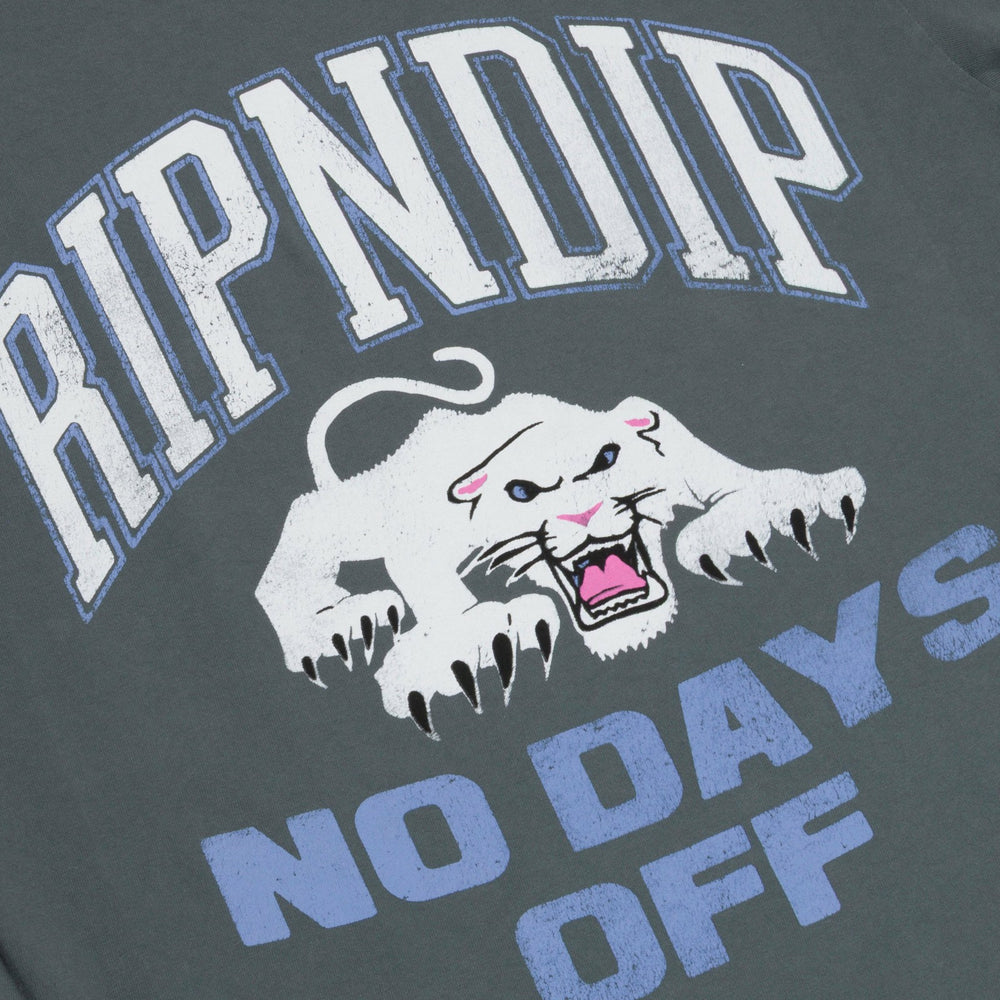 Ripndip New | White Panther Tee (Charcoal)