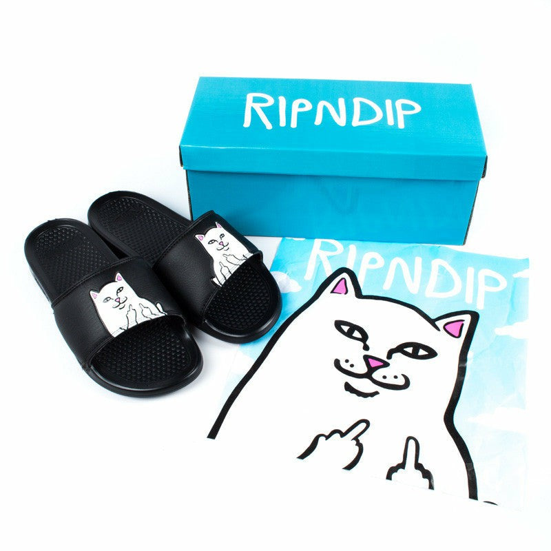 Ripndip Discount | Ripndip - Lord Nermal Slides (Black)