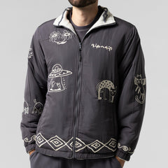 Ripndip Online | Blonded Reversible Jacket (Sand / Charcoal)