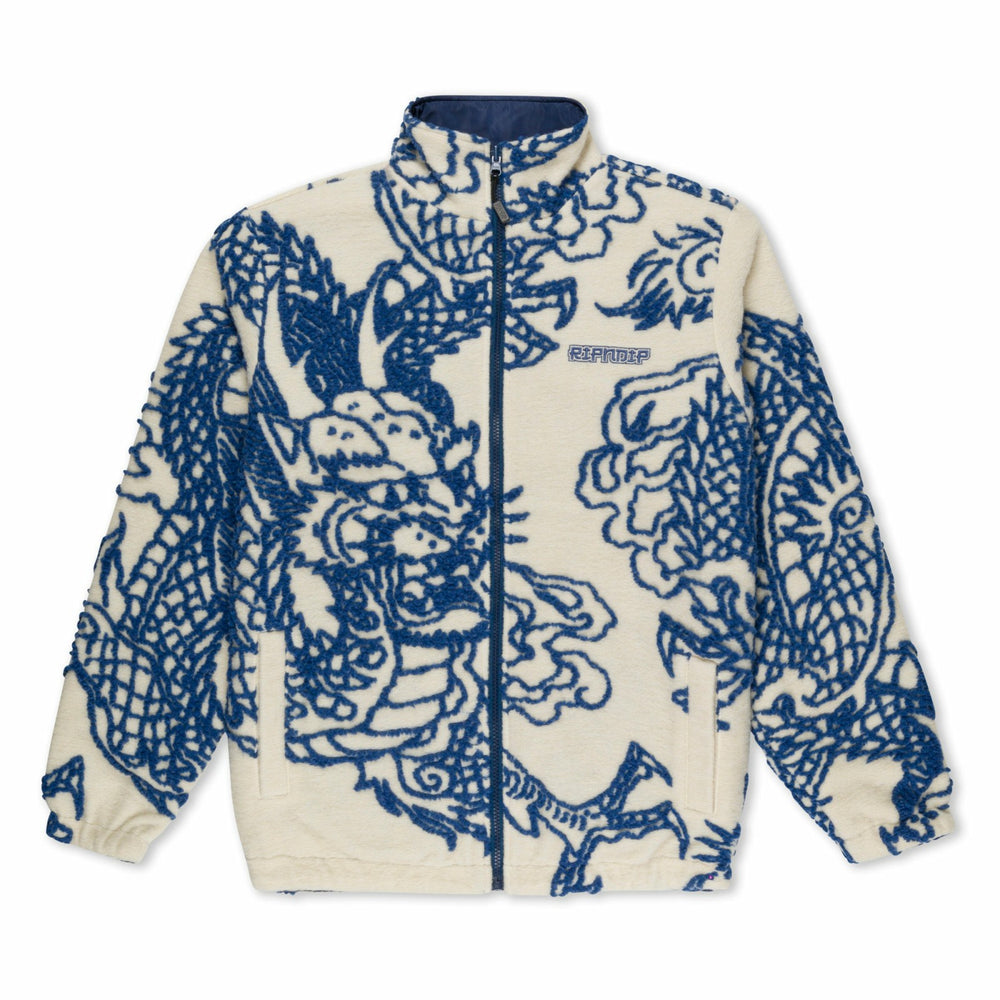 Ripndip Discount | Haku Reversible Jacket (Off White/Navy)
