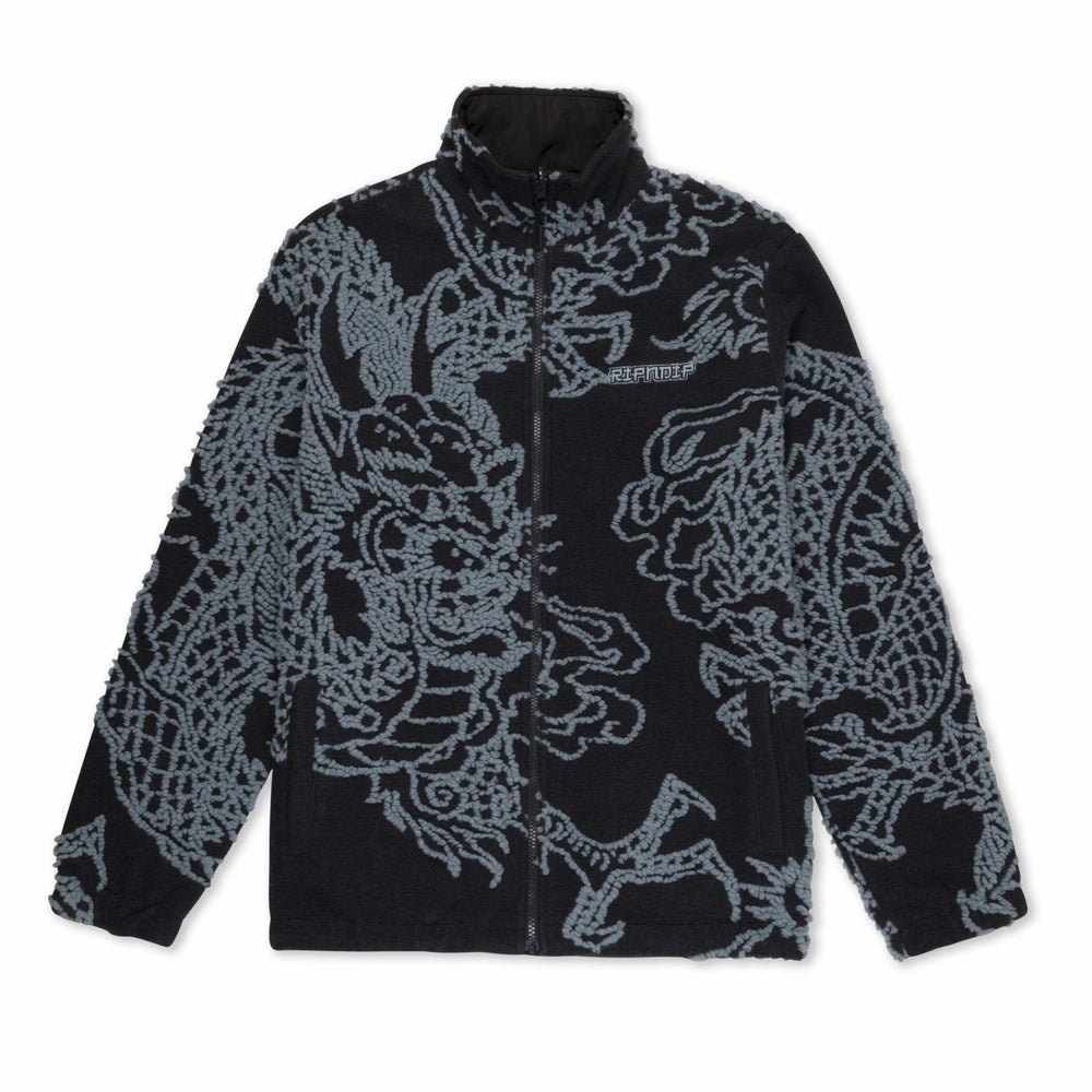 Ripndip Outlets | Haku Reversible Jacket (Black / Charcoal)