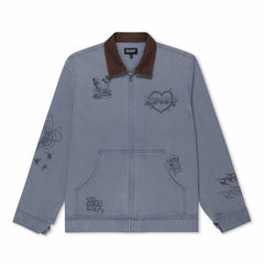 Ripndip Online Shop | Westside Zip Up Work Jacket (Slate)