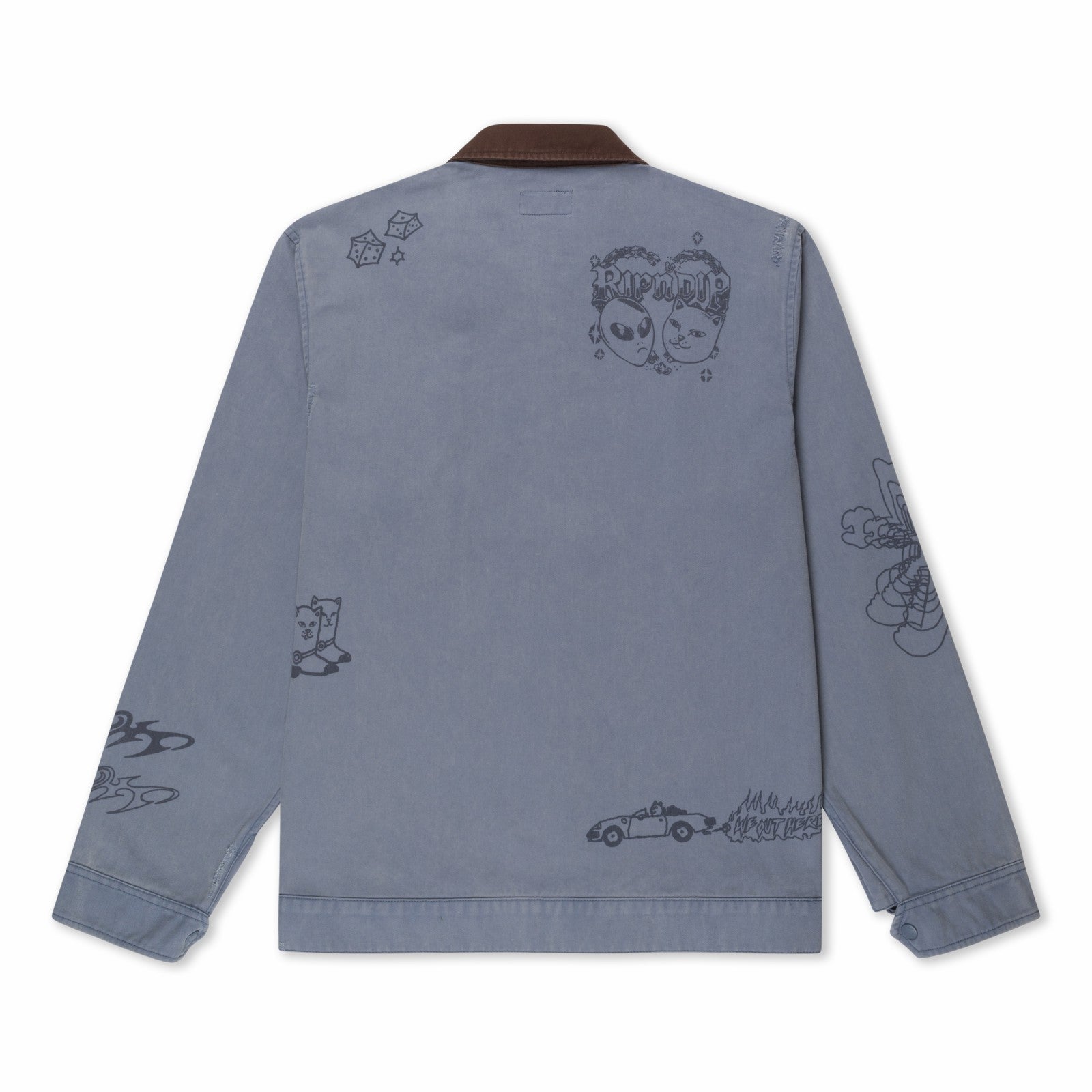Ripndip Online Shop | Westside Zip Up Work Jacket (Slate)