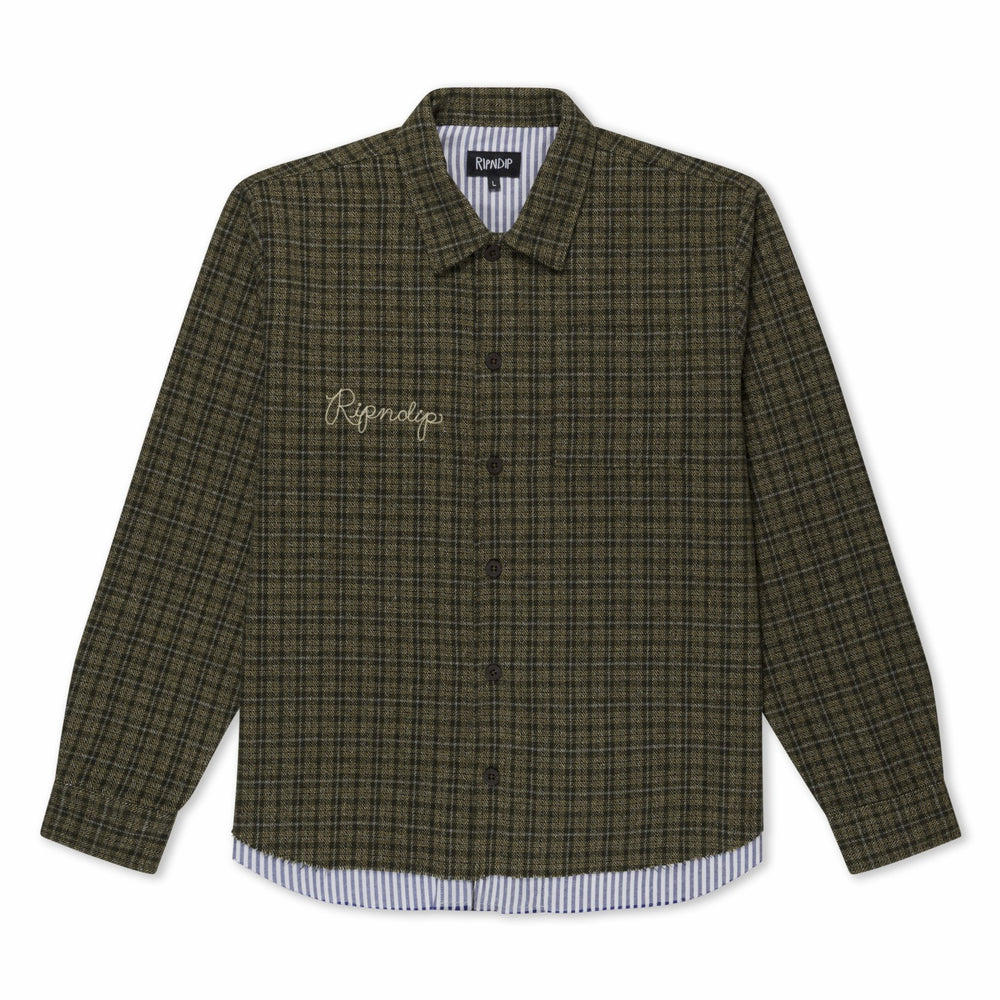 Ripndip For Sale | Where The Flowers Bloom Flannel Jacket (Olive)