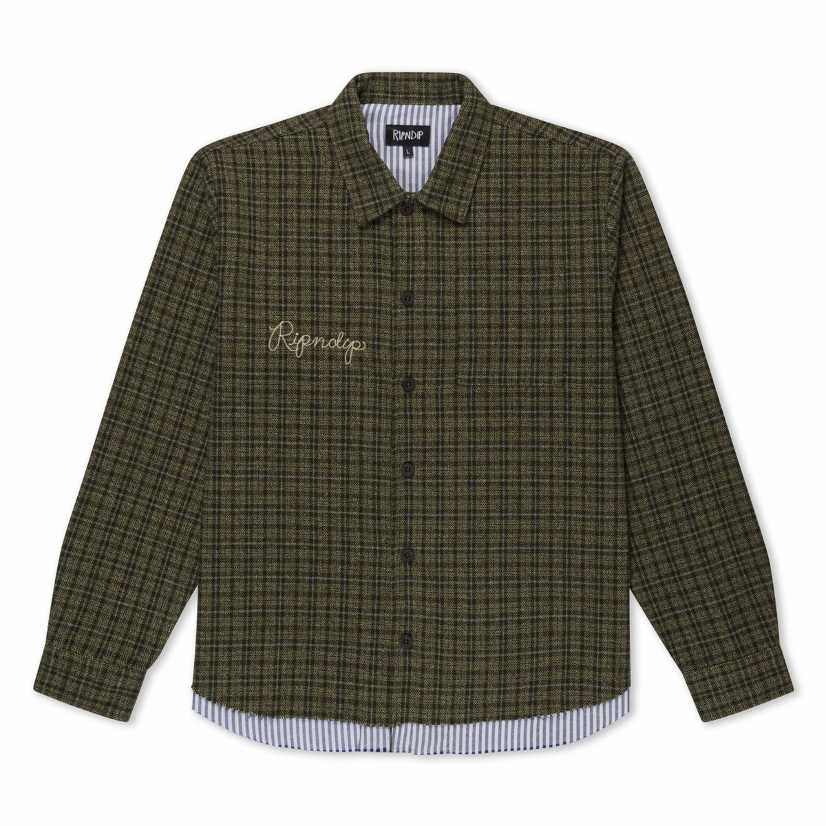 Ripndip For Sale | Where The Flowers Bloom Flannel Jacket (Olive)