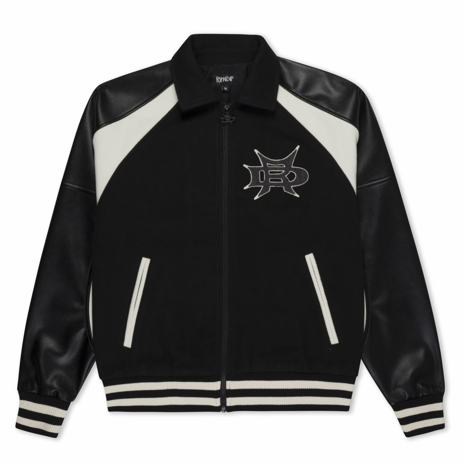 Ripndip Online | Luther Leather Jacket (Black / Sand)