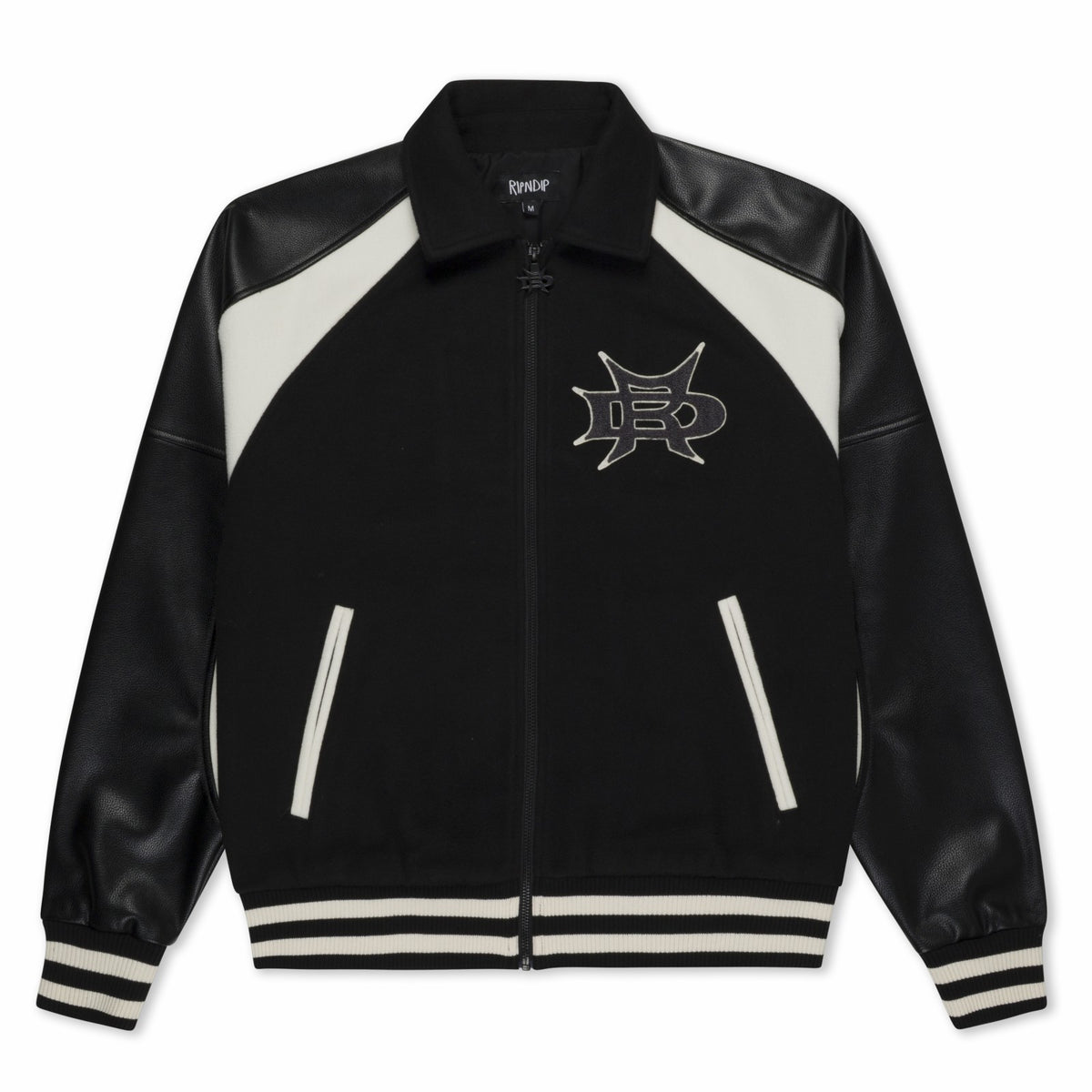 Ripndip Online | Luther Leather Jacket (Black / Sand)