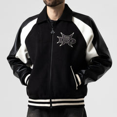 Ripndip Online | Luther Leather Jacket (Black / Sand)
