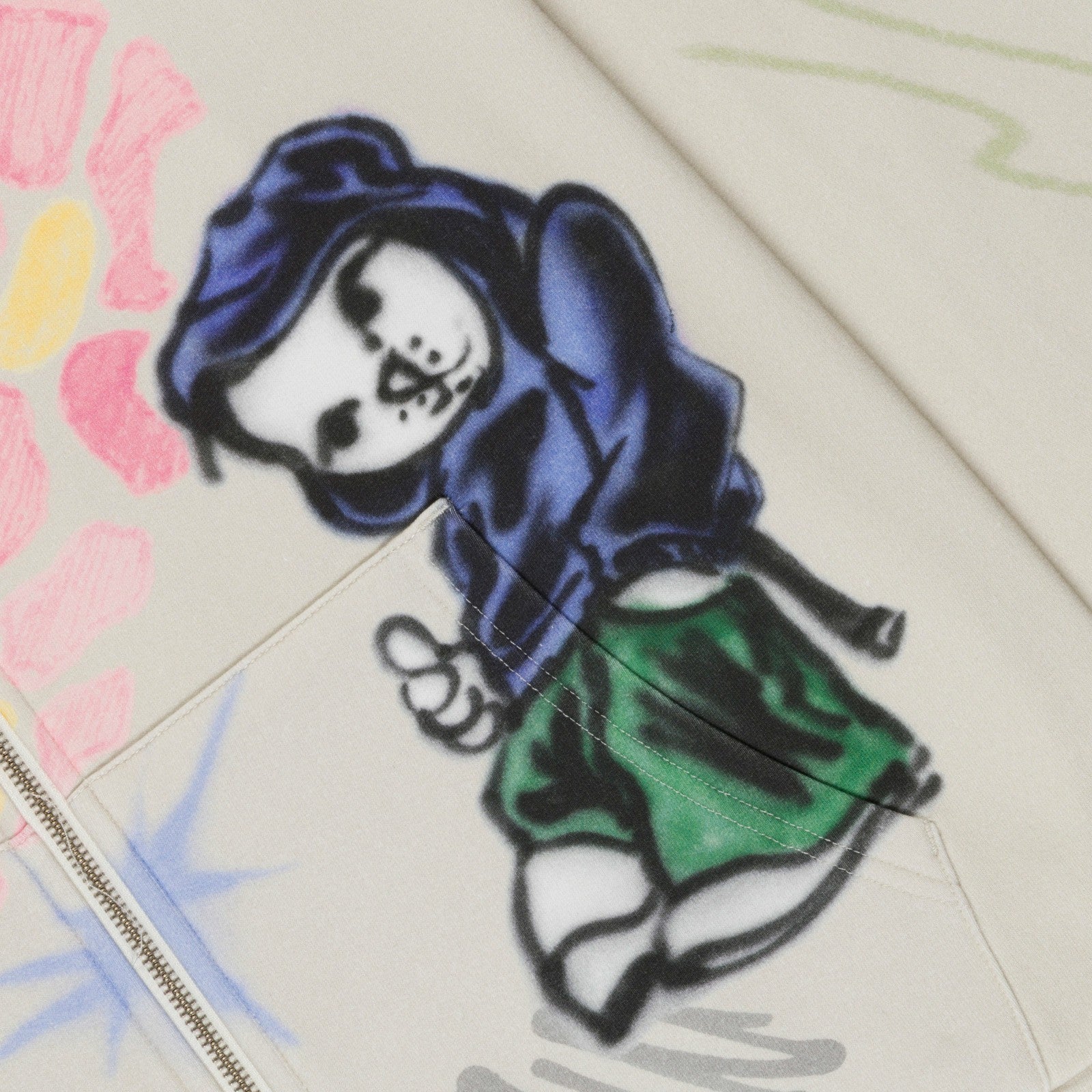 Ripndip Discount | Goosebumps Zip Hoodie (Bone)