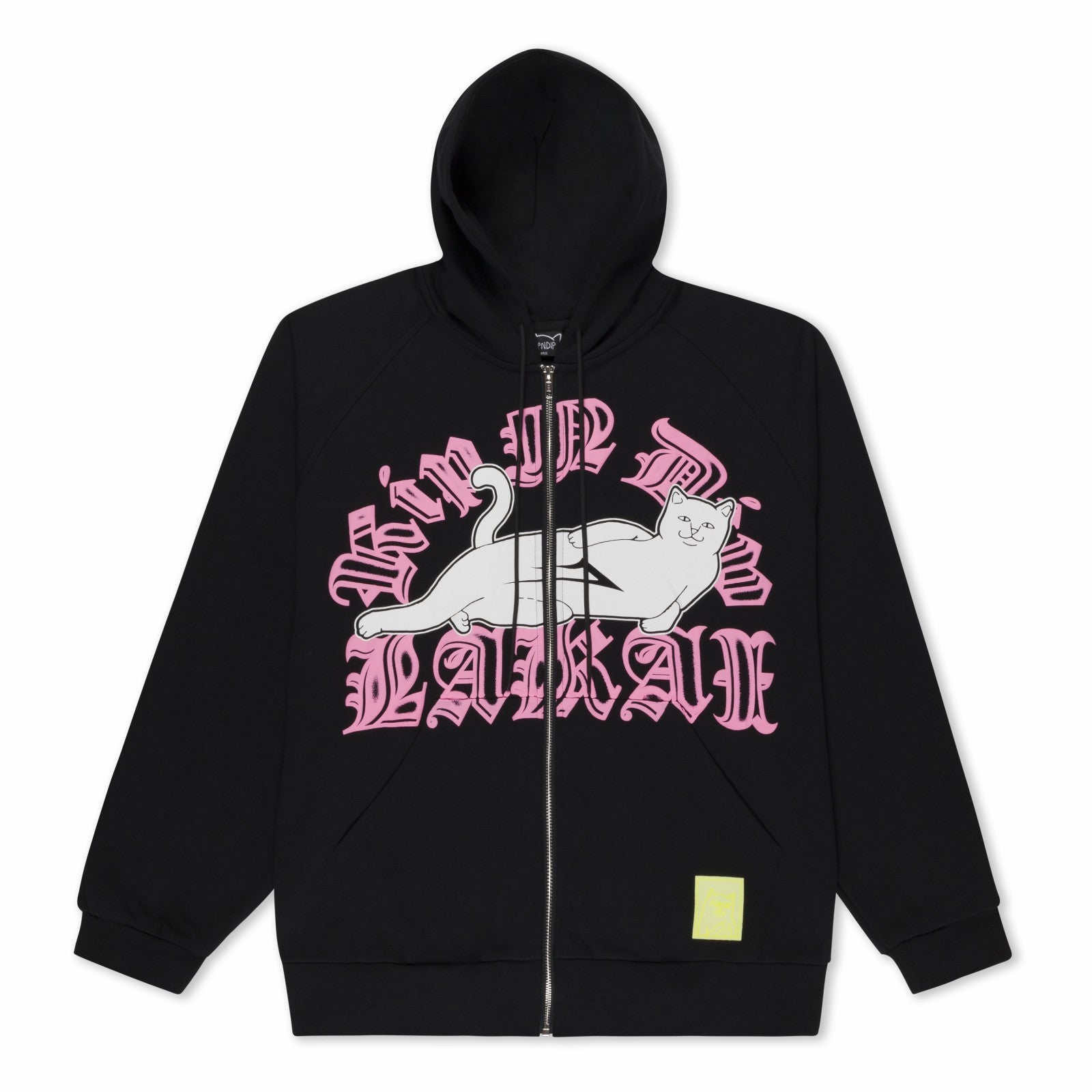 Ripndip New | Lakai + Ripndip Zip Up Hoodie (Black)