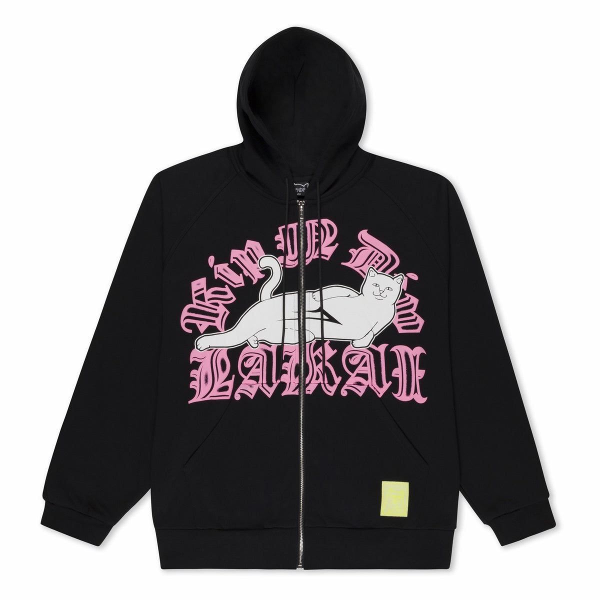 Ripndip New | Lakai + Ripndip Zip Up Hoodie (Black)
