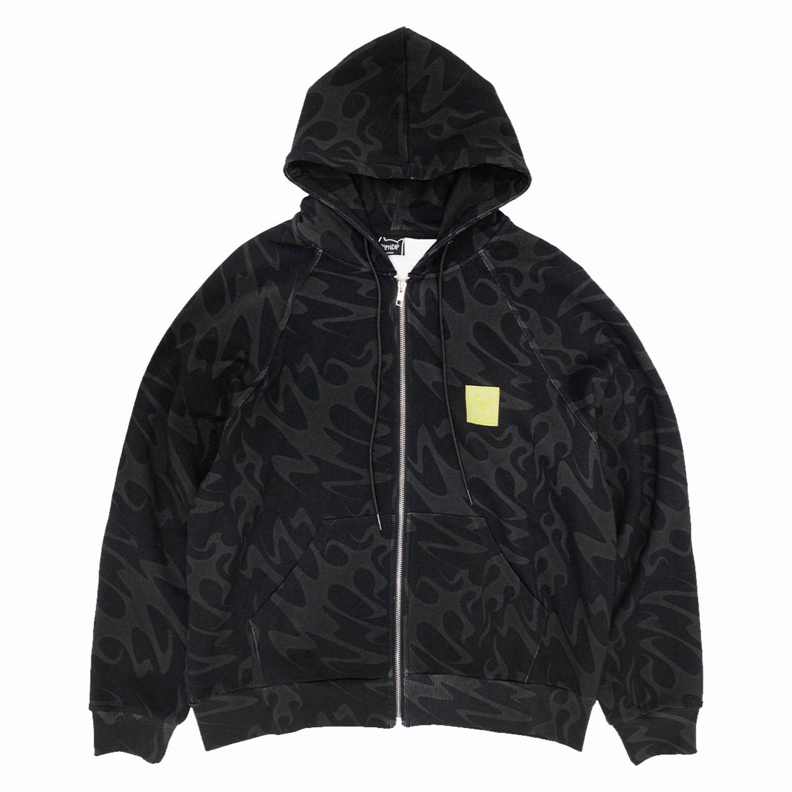 Ripndip Online | Lakai X Ripndip Flame Zip Up Hoodie (Dark Gray)