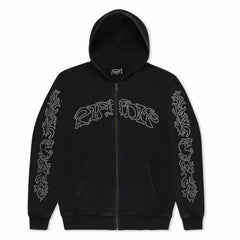 Ripndip Online | Pretty Flacko Zip Hoodie (Black Vintage Wash)