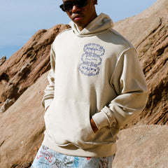 Ripndip Discount | Linked Up Reverse Stitched Hoodie (Khaki)