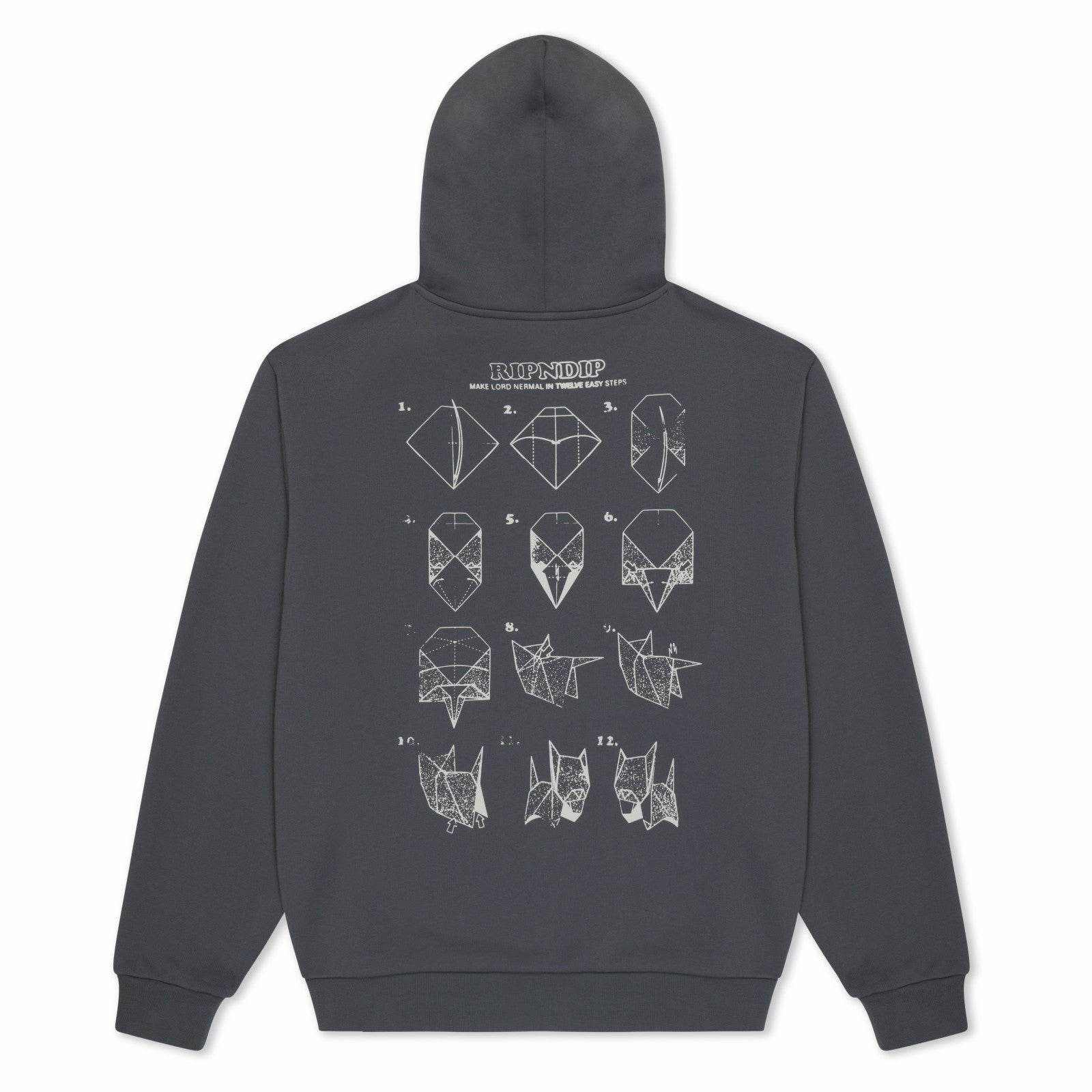 Ripndip Outlets | Origami Hoodie (Charcoal)