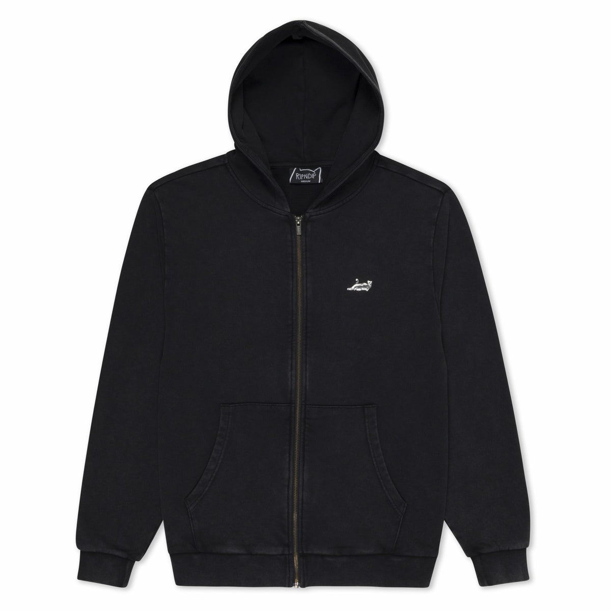 Ripndip Sale | Castanza Zip Up Hoodie (Black Vintage Wash)