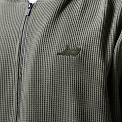 Ripndip For Sale | Castanza Waffle Knit Zip Up Hoodie (Olive)