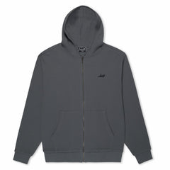 Ripndip Online | Castanza Waffle Knit Zip Up Hoodie (Charcoal)