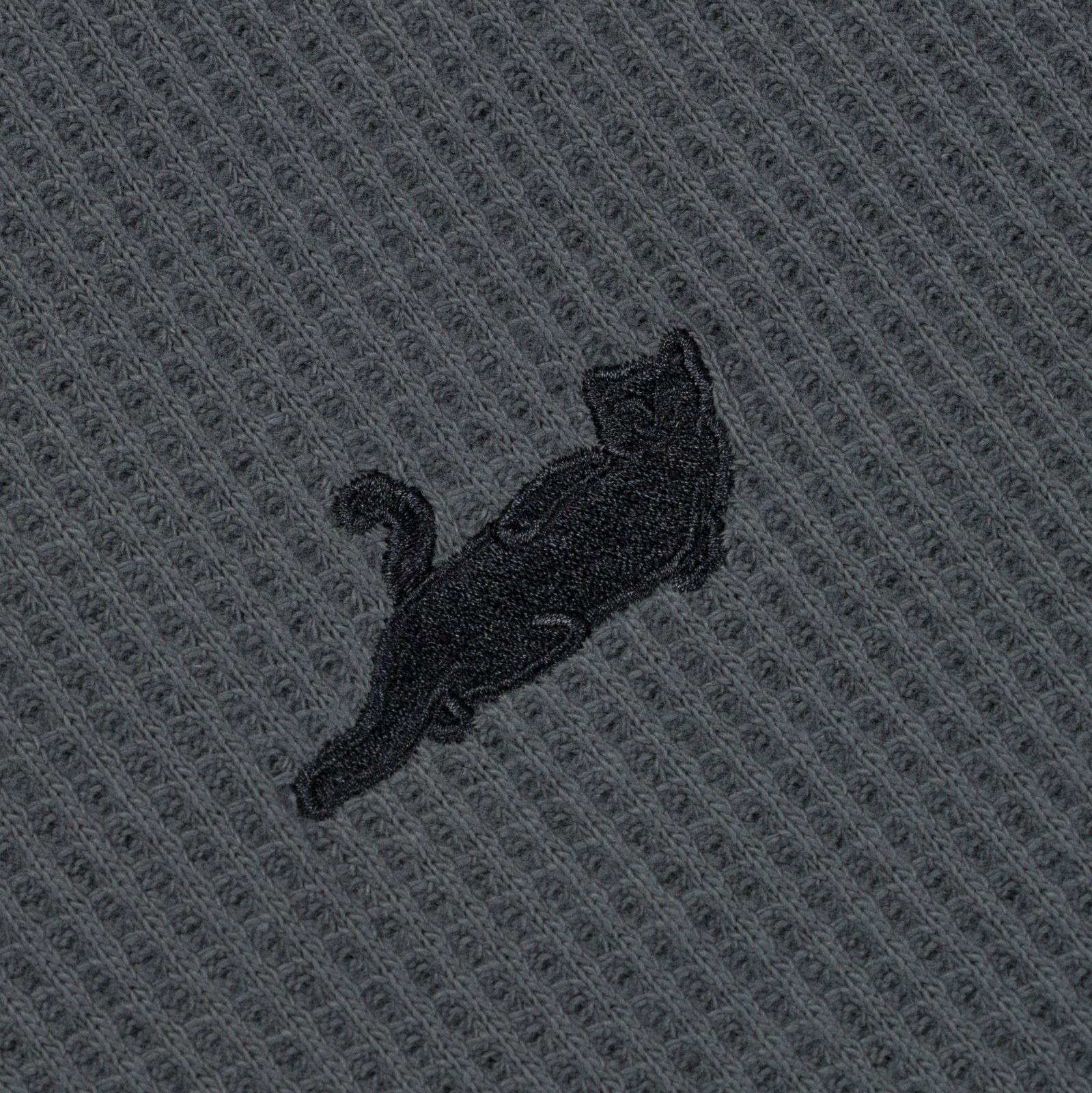 Ripndip Online | Castanza Waffle Knit Zip Up Hoodie (Charcoal)