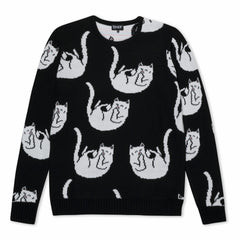 Ripndip Sale | Falling For Nermal Knit Sweater (Black)