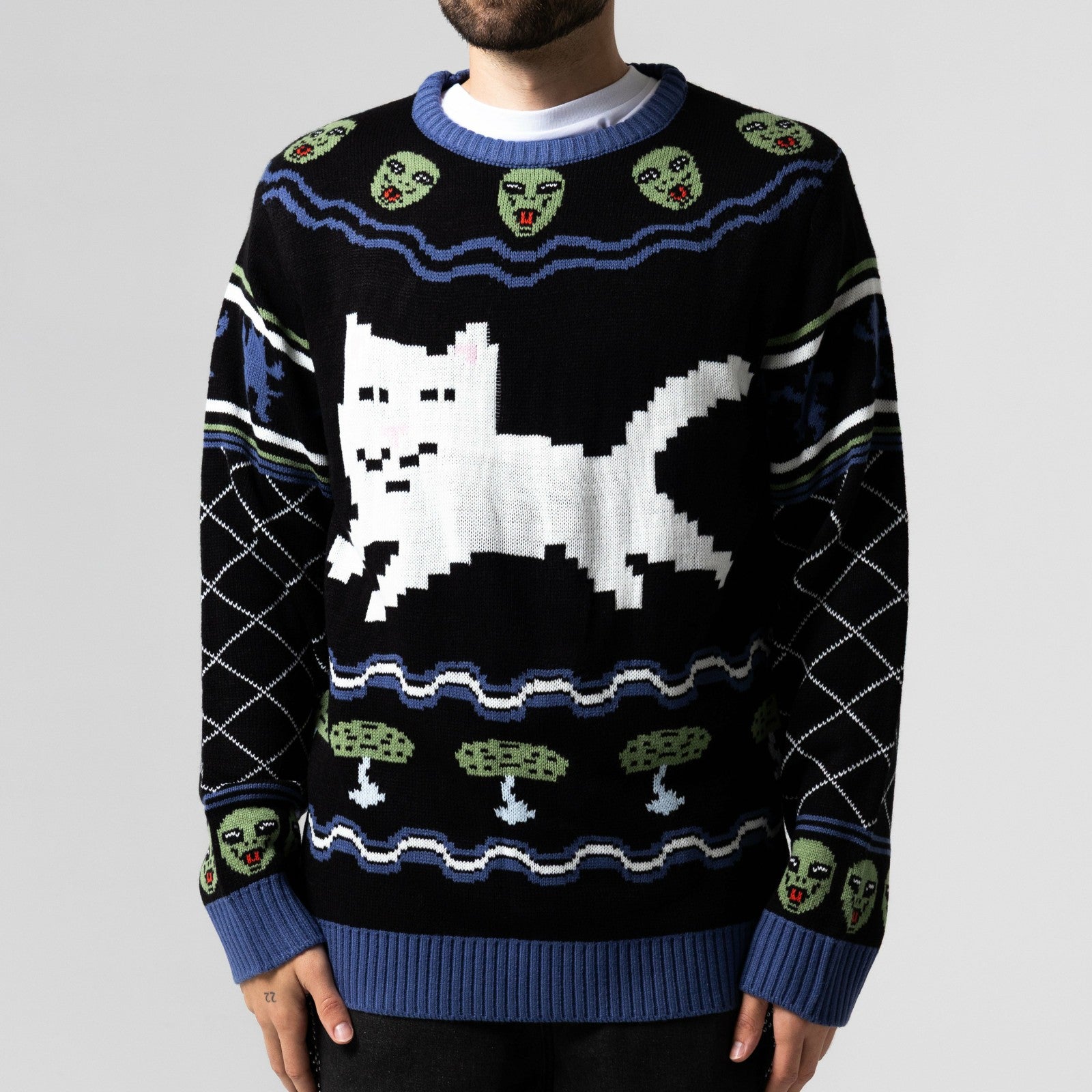 Ripndip Discount | Out Of This World Knit Sweater (Black)