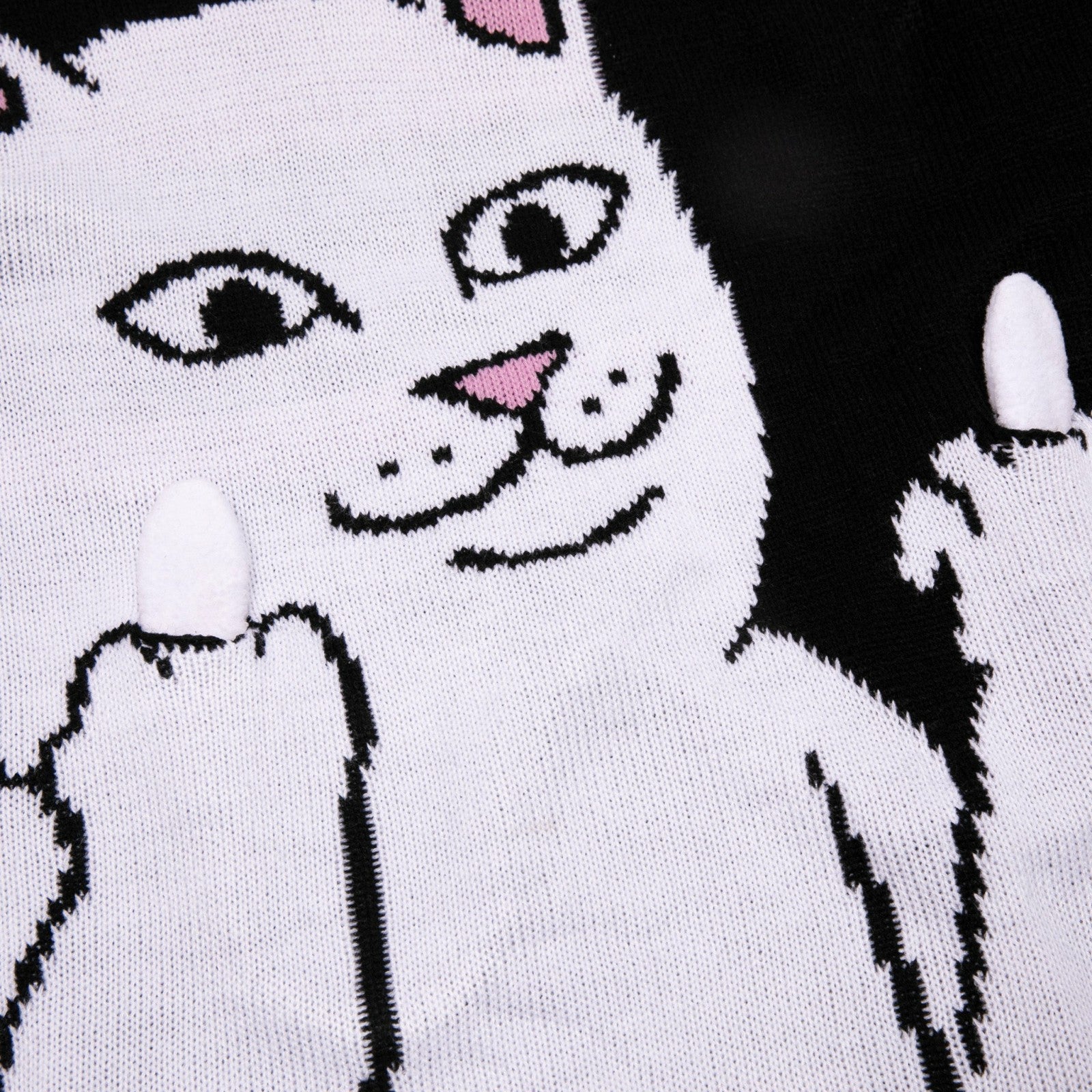 Ripndip Sale | Lord Nermal Flippy Knitty Sweater (Black)
