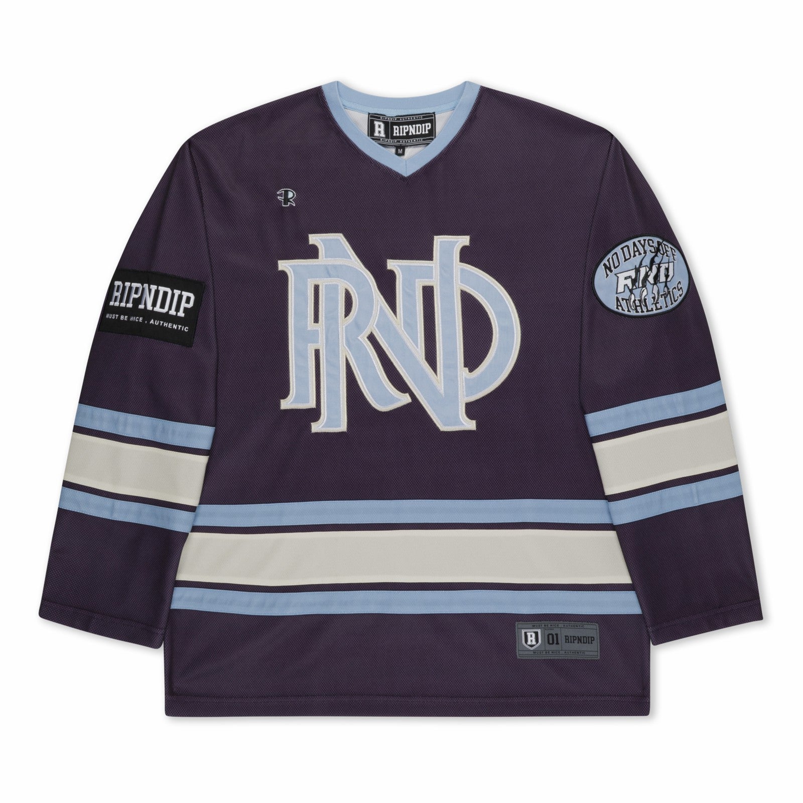 Ripndip Sale | No Days Off Hockey Jersey (Plum)