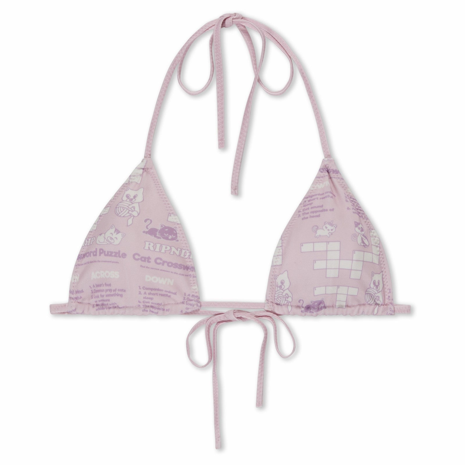 Ripndip Online Shop | Crossword 2PC Bikini Set (Pink)