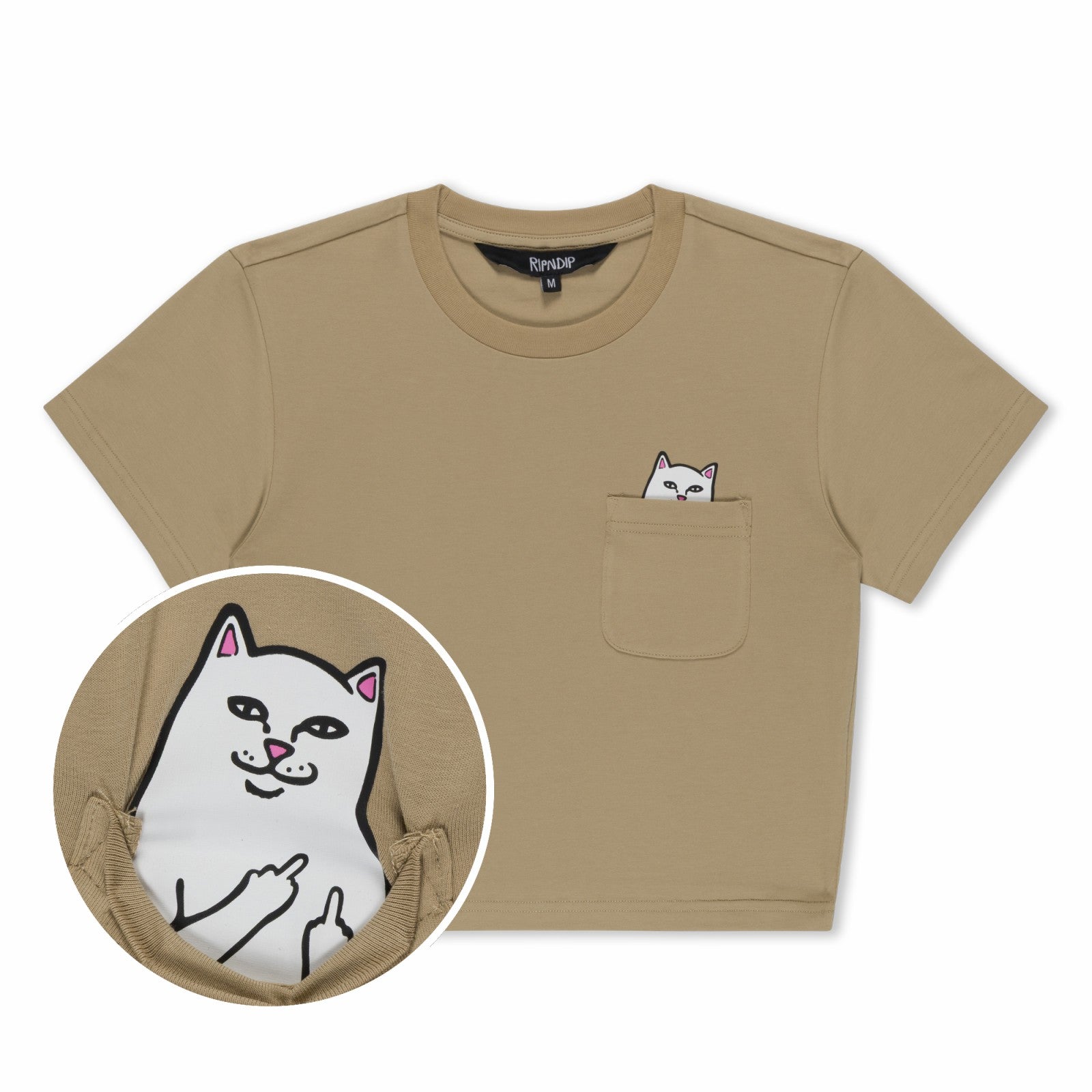 Ripndip New | Lord Nermal Cropped Pocket Tee (Tan)