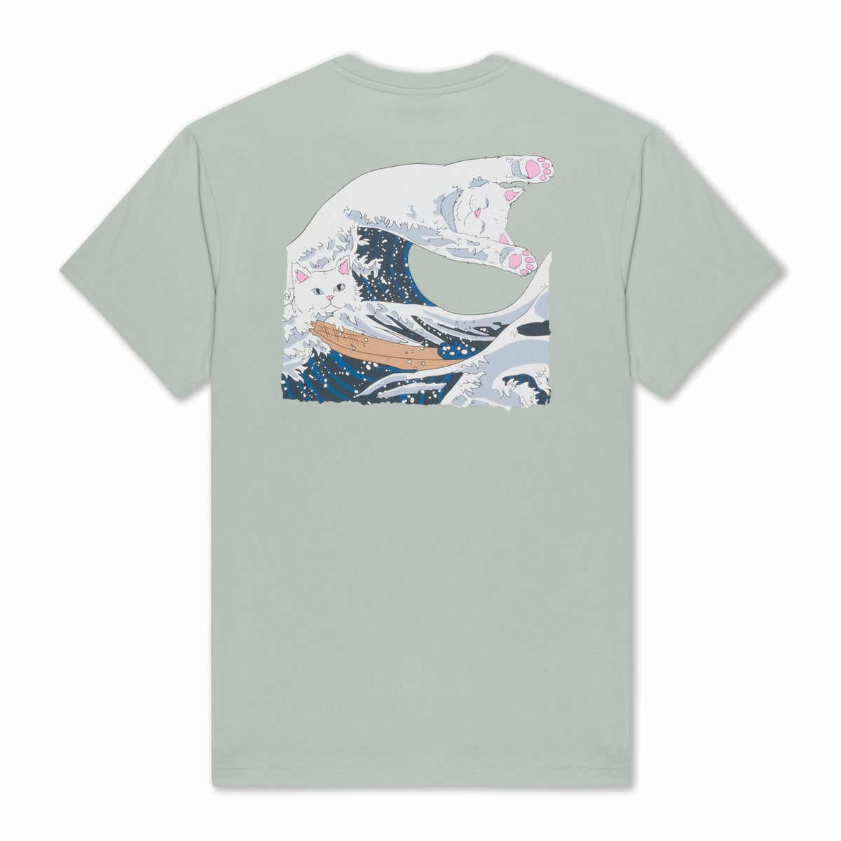 Ripndip Online Shop | Great Wave Tee (Sage Grey)