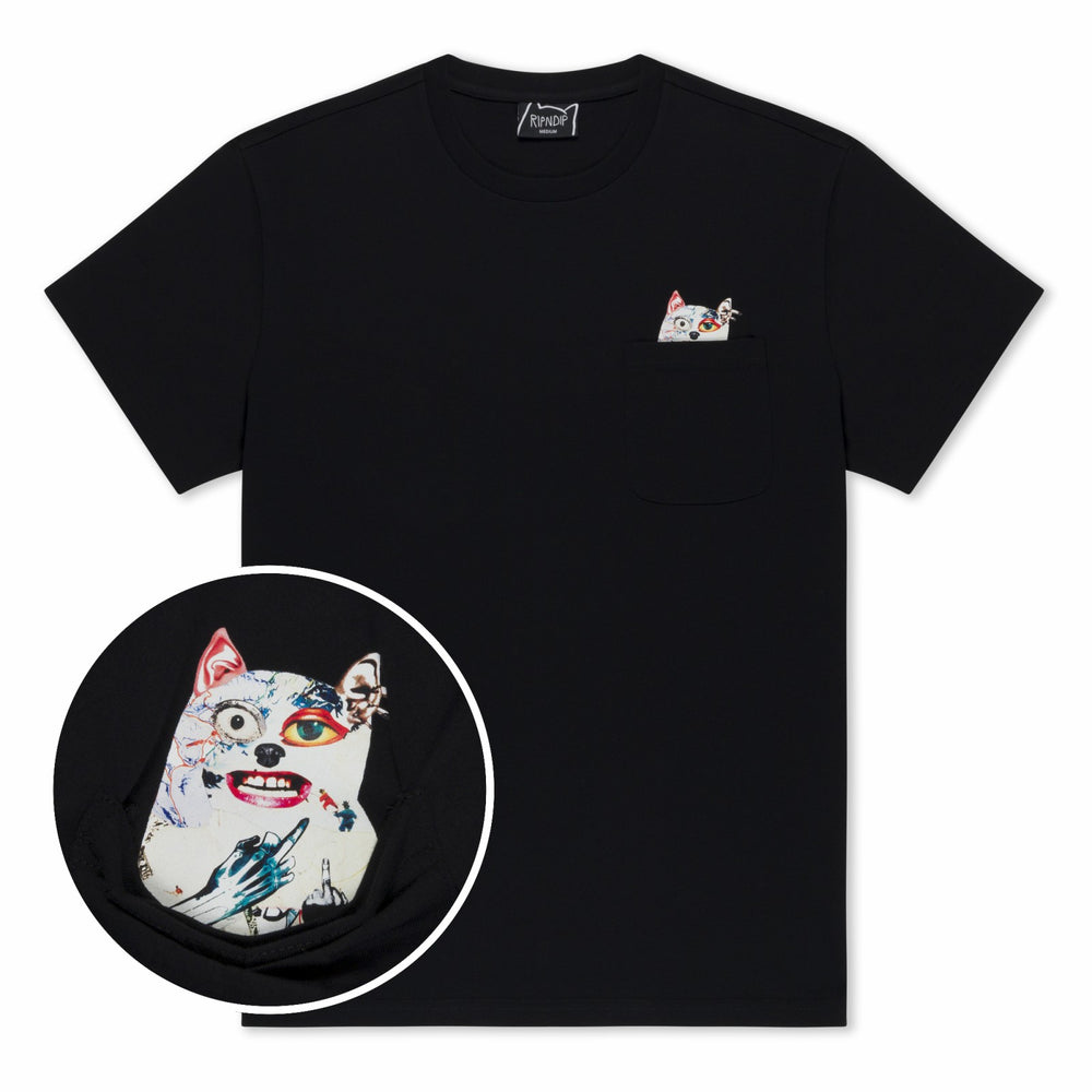 Ripndip For Sale | Lord Nermal Collage Pocket Tee (Black)