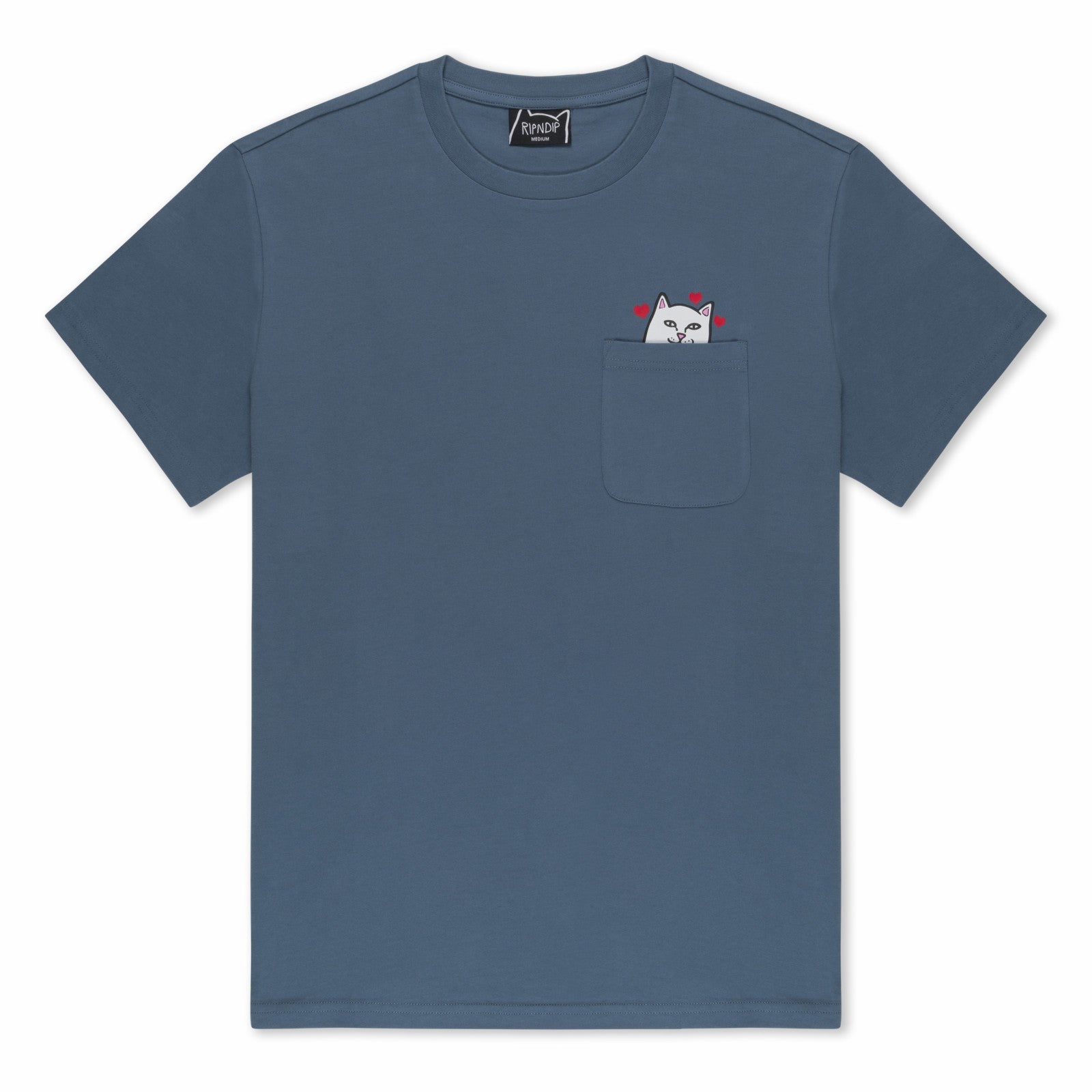Ripndip Outlets | Nermal Loves Pocket Tee (Slate)