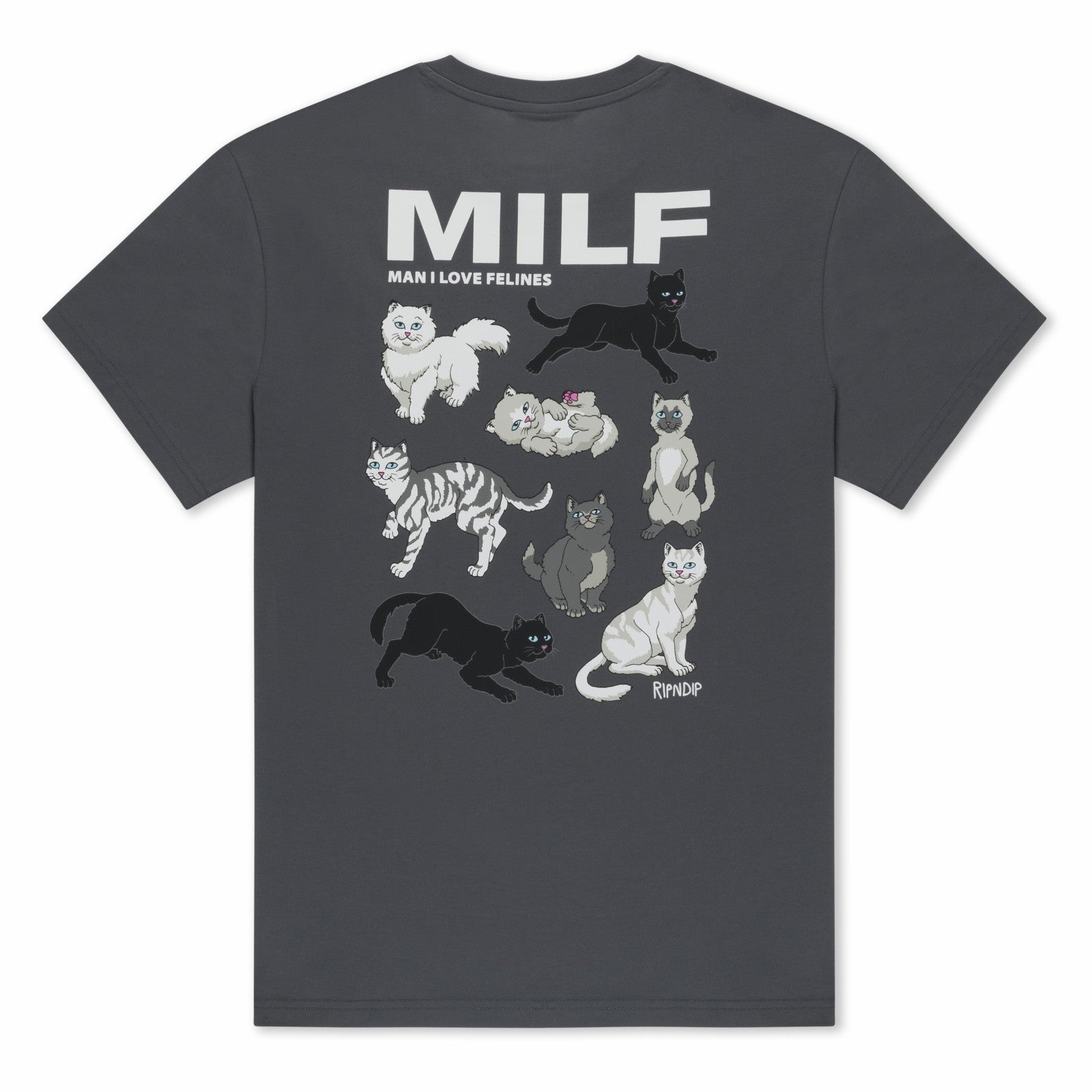 Ripndip Sale | Man I Love Felines Tee (Charcoal)
