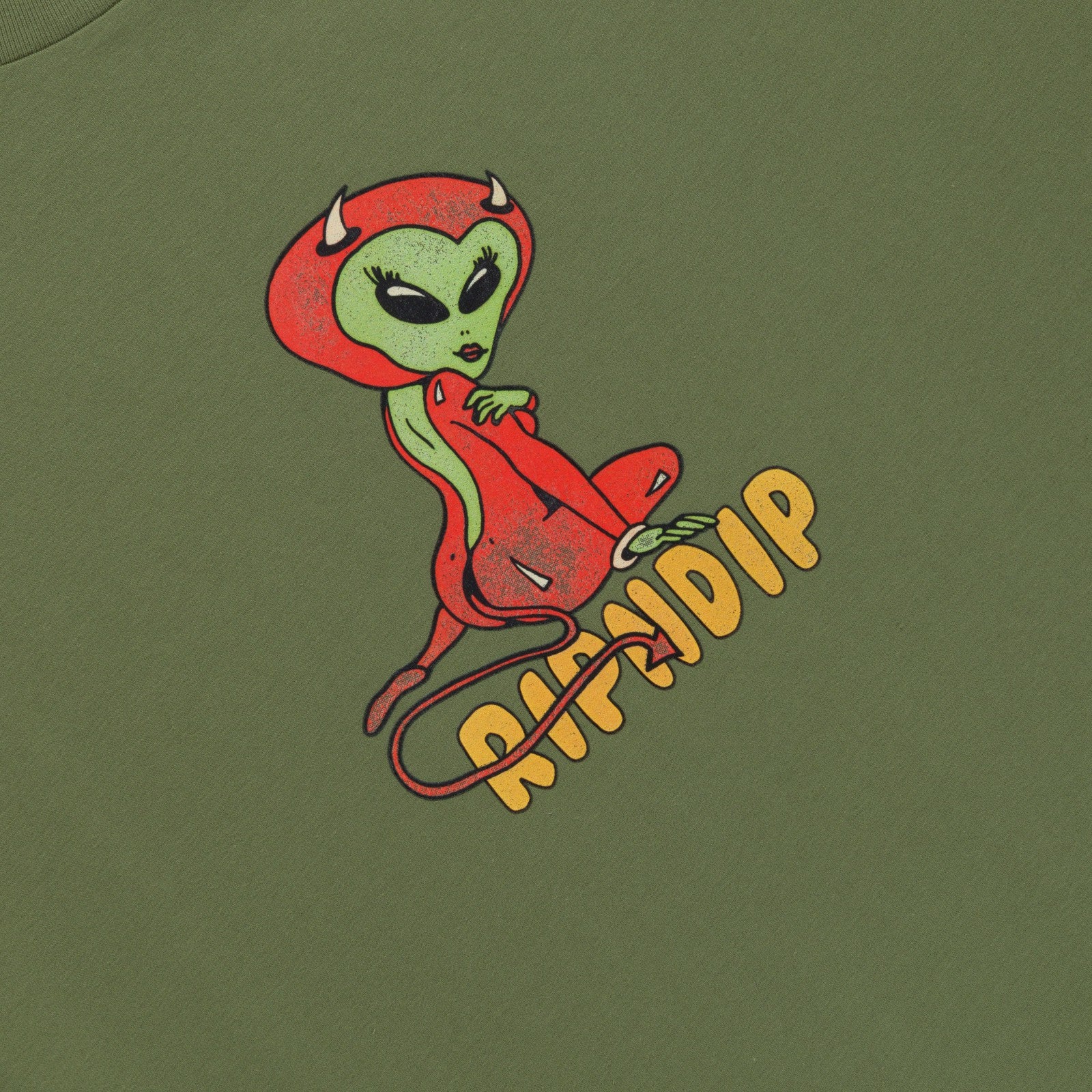 Ripndip For Sale | Devil Alien Tee (Dusty Forest)
