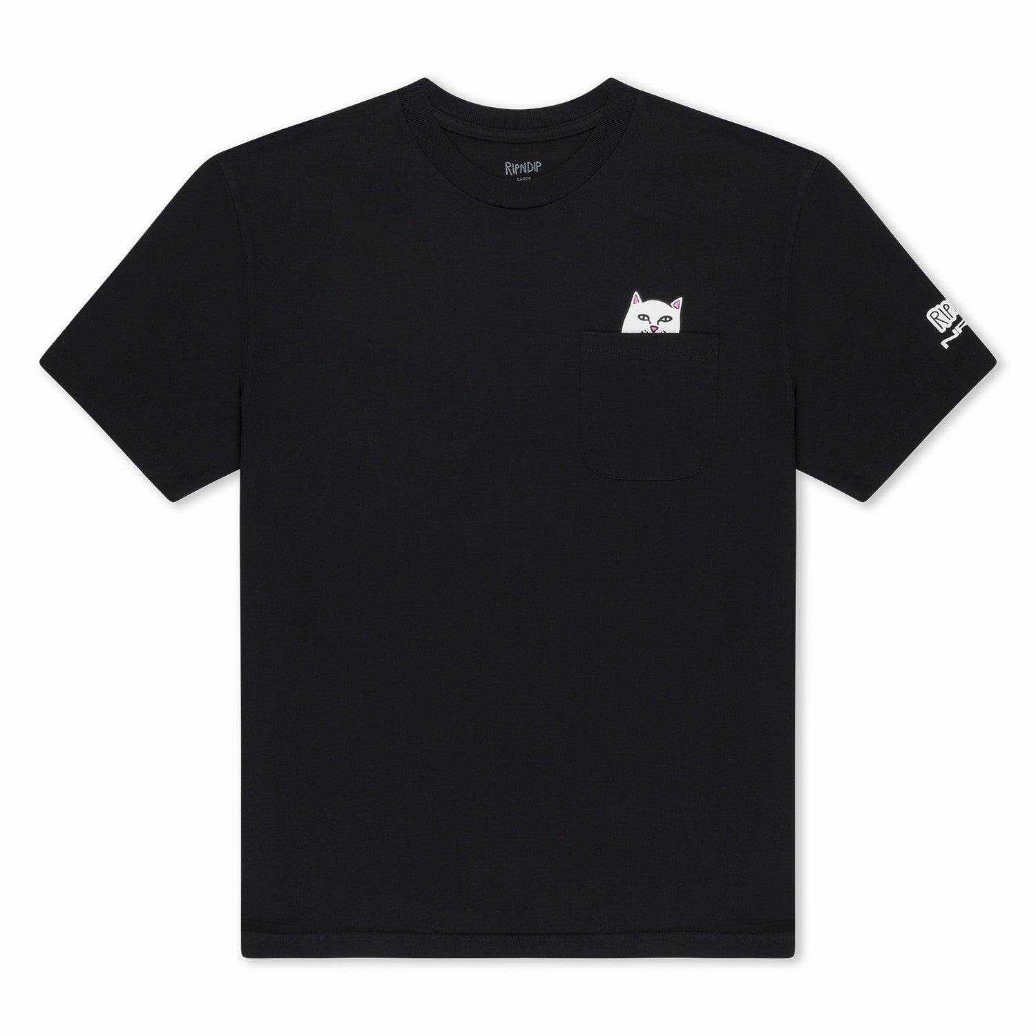 Ripndip Outlets | Ripndip x NRG Lord Nermal Pocket Tee (Black)