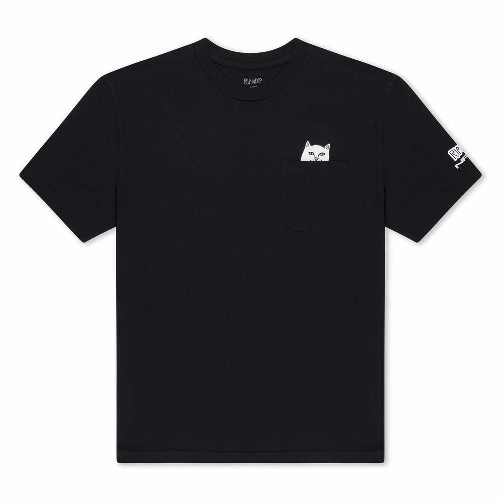 Ripndip Outlets | Ripndip x NRG Lord Nermal Pocket Tee (Black)