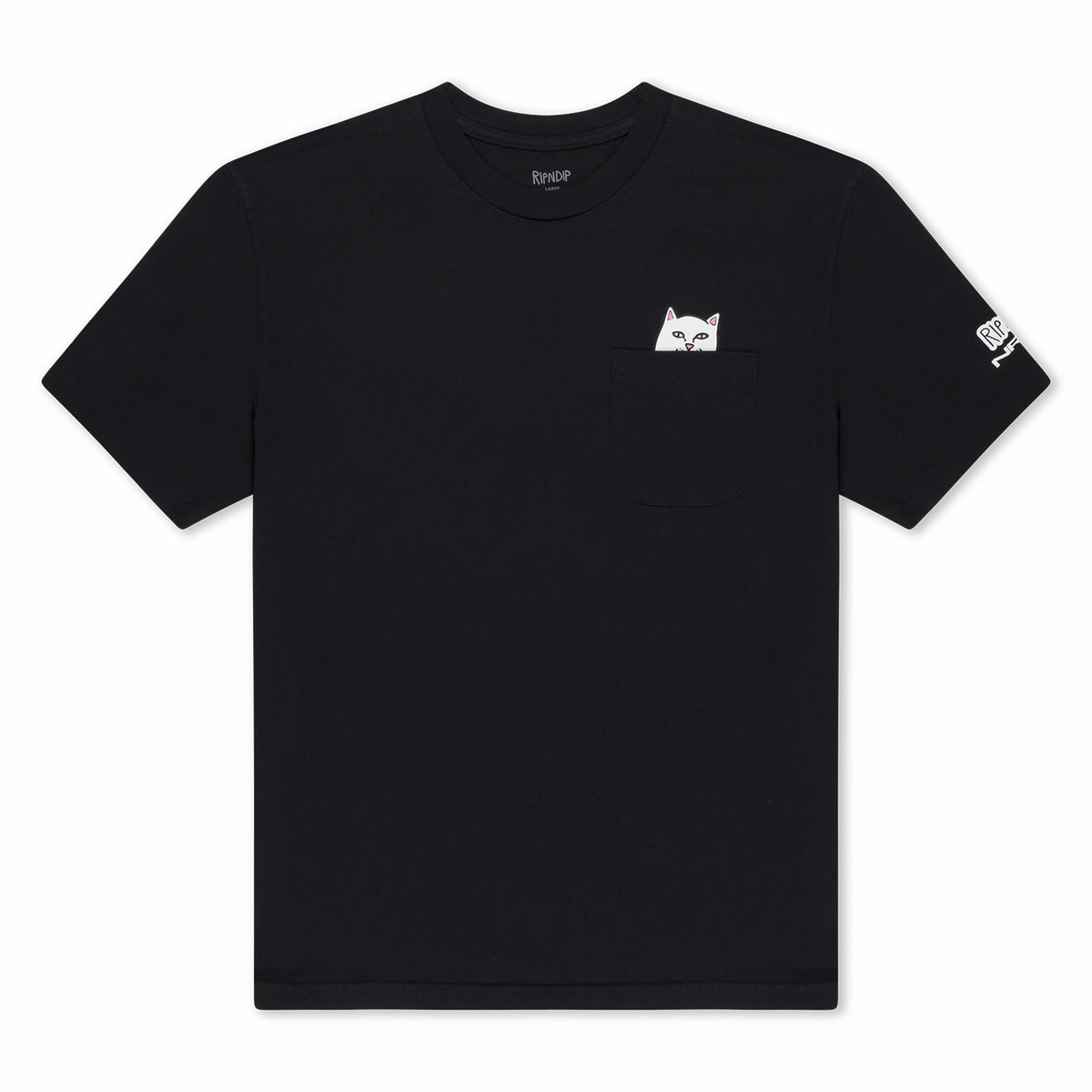 Ripndip Outlets | Ripndip x NRG Lord Nermal Pocket Tee (Black)