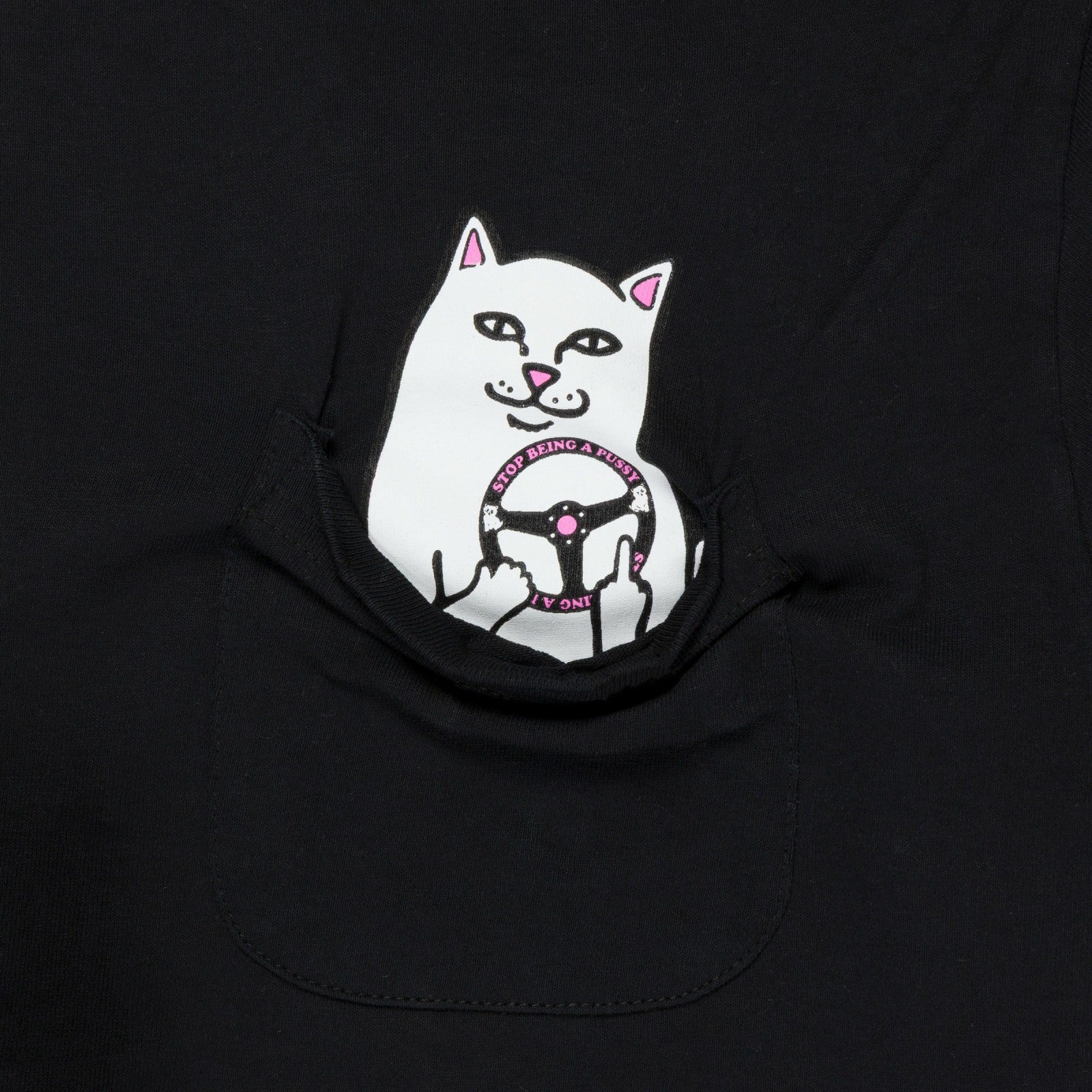 Ripndip Outlets | Ripndip x NRG Lord Nermal Pocket Tee (Black)