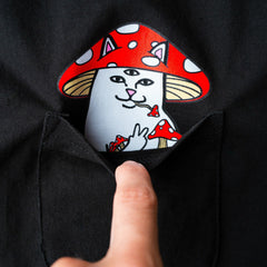 Ripndip Sale | Hemper Enlightened Nermal Pocket Tee (Black)