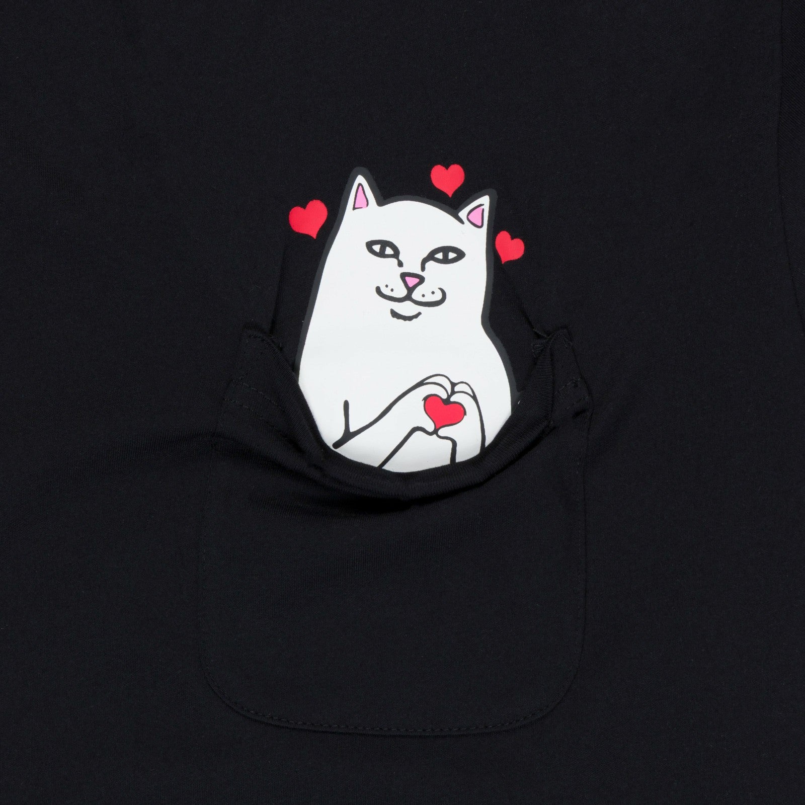 Ripndip Online | Nermal Loves Pocket Tee (Black)