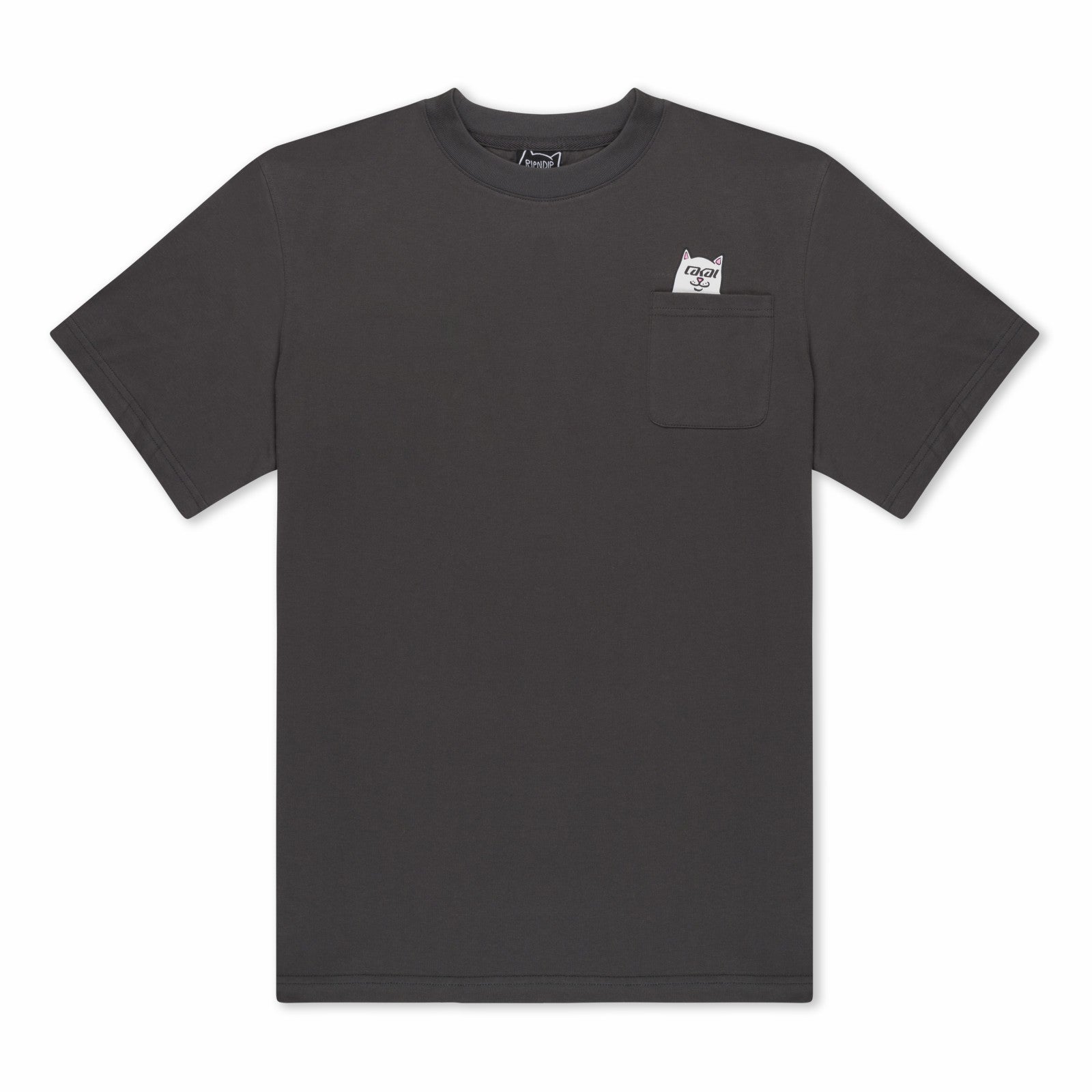 Ripndip Sale | Lakai + Ripndip Lord Nermal Pocket Tee (Dark Gray)