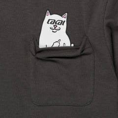 Ripndip Sale | Lakai + Ripndip Lord Nermal Pocket Tee (Dark Gray)