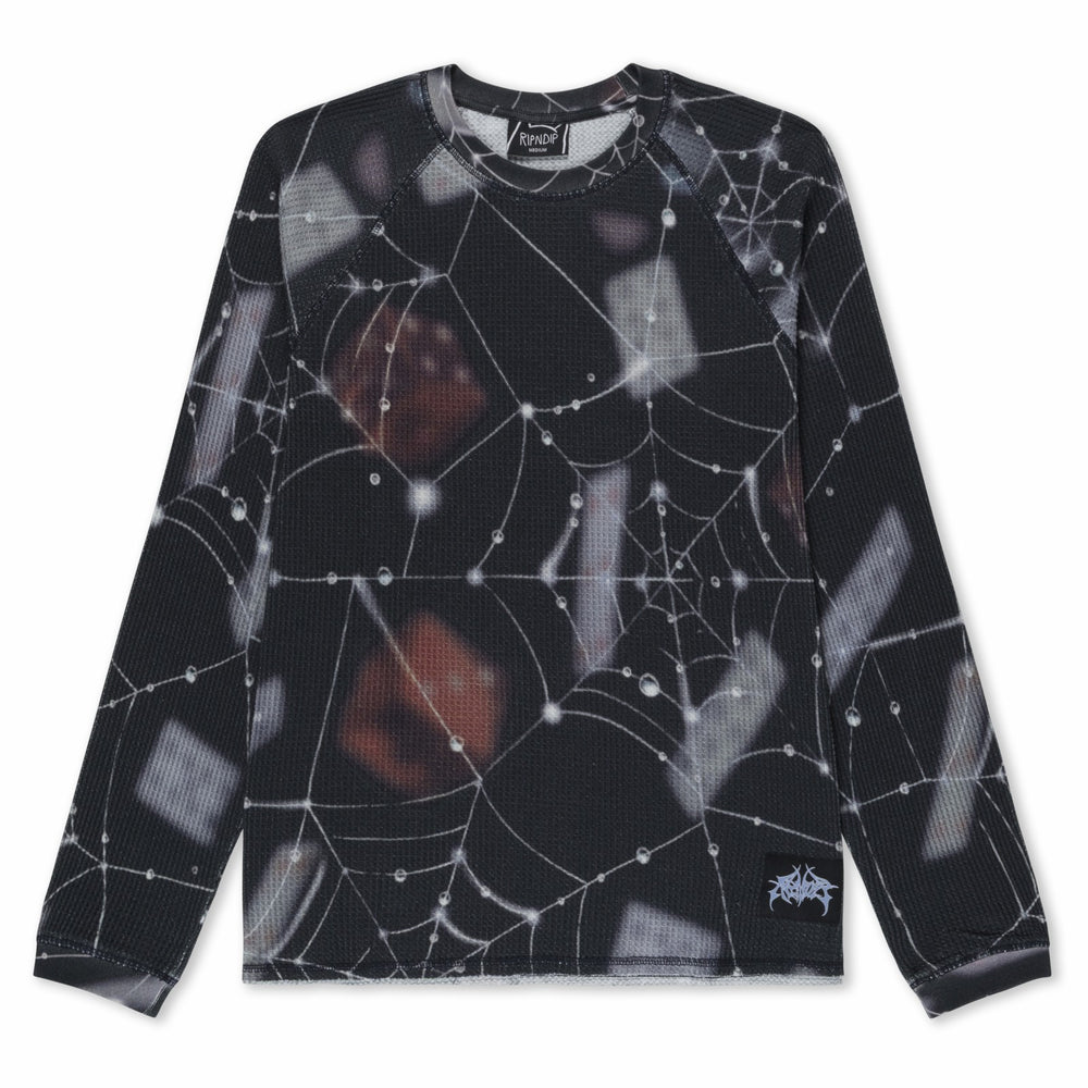 Ripndip Online | Redemption Waffle Knit Long Sleeve (Black)