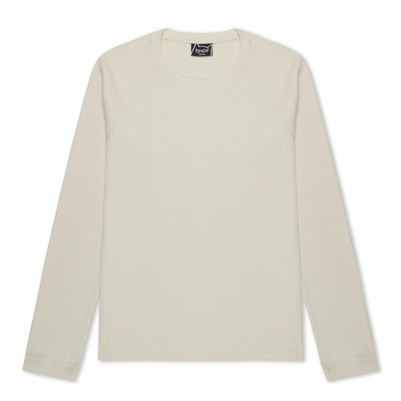 Ripndip Outlets | Castanza Waffle Knit Long Sleeve (Off-White)