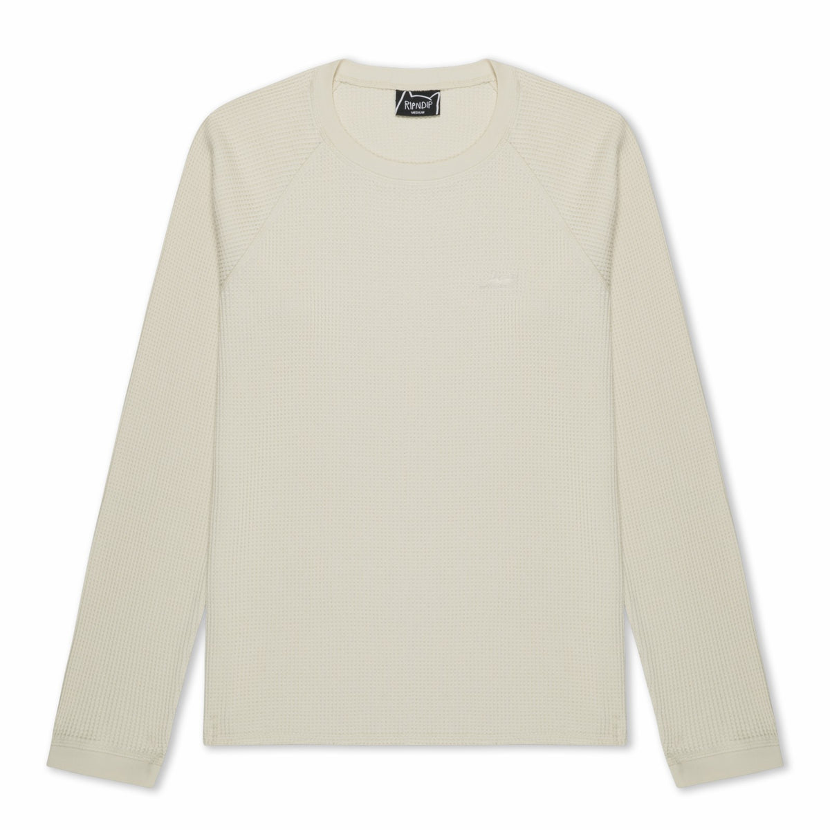 Ripndip Outlets | Castanza Waffle Knit Long Sleeve (Off-White)